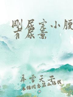 刚尿完小腹还是有尿意