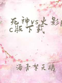 死神vs火影pc版下载