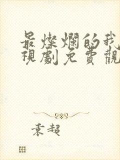 最灿烂的我们电视剧免费观看全集高清