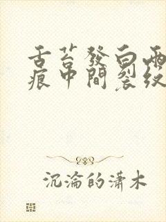 舌苔发白两边齿痕中间裂纹