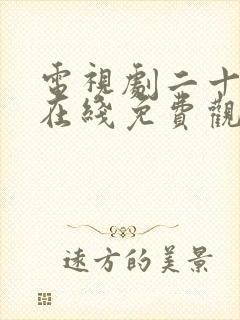 电视剧二十不惑在线免费观看