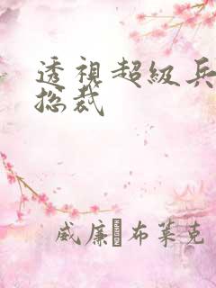 透视超级兵王俏总裁