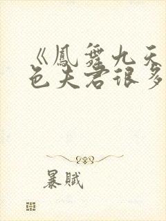《凤舞九天:绝色夫君很多个》