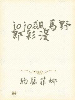 jojo飙马野郎彩漫