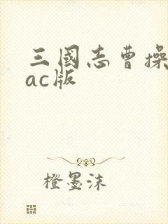 三国志曹操传mac版