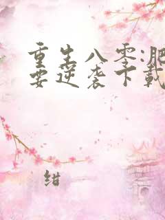 重生八零:肥女要逆袭下载最新章节