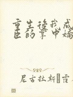 重生后我成了权臣的掌中娇宁晚舟