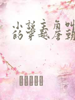 小说主角叫李辰的穿越唐朝小说