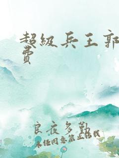 超级兵王郭璞免费