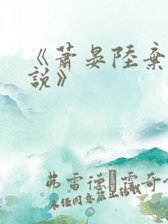 《萧晏陆弃娘小说》