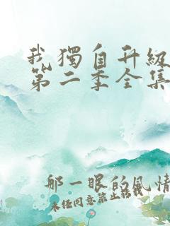 我独自升级动漫第二季全集免费播放