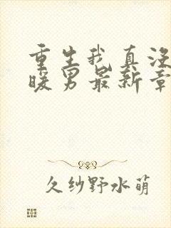 重生我真没想当暖男最新章节目录