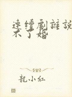 连续剧谁说我结不了婚