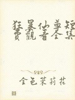 狂暴仙尊短剧免费观看全集