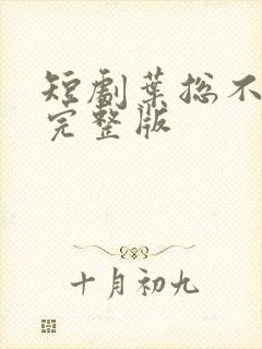 短剧叶总不好惹完整版