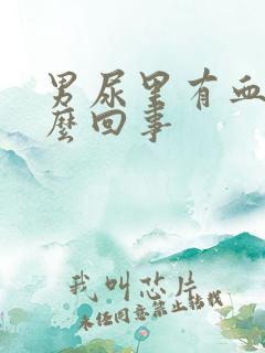 男尿里有血是怎么回事