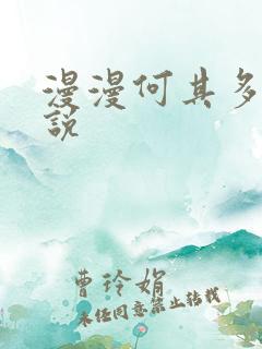 漫漫何其多的小说