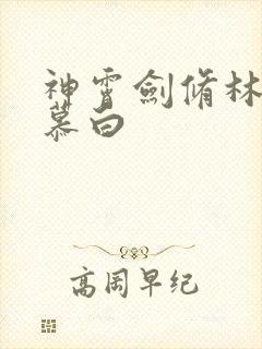 神霄剑修林枫苏慕白