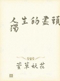 人生的尽头是孤独