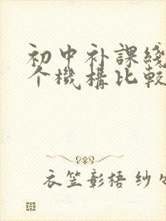 初中补课线上哪个机构比较好