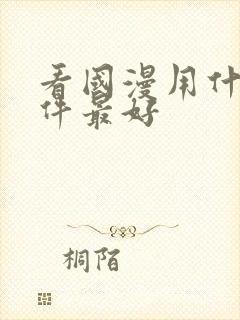 看国漫用什么软件最好