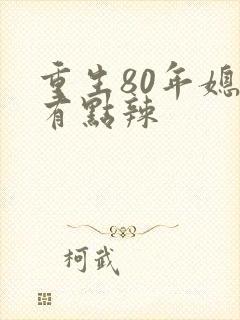 重生80年媳妇有点辣