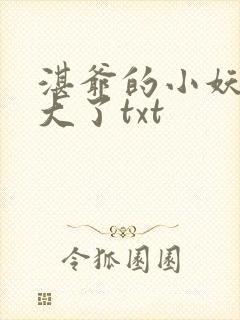 湛爷的小妖精长大了txt