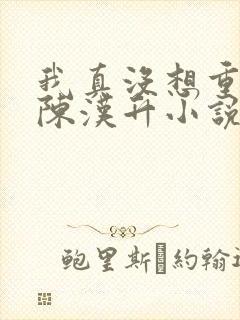 我真没想重生啊陈汉升小说