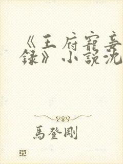 《王府宠妾进阶录》小说沈薇