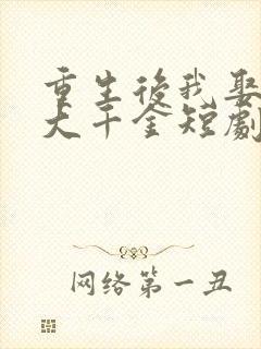 重生后我娶了老大千金短剧免费观看