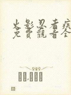 火影忍者疾风传免费观看全集超清