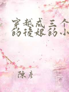 穿越成三个反派的后娘的小说