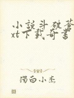 小说斗破苍穹txt下载奇书网