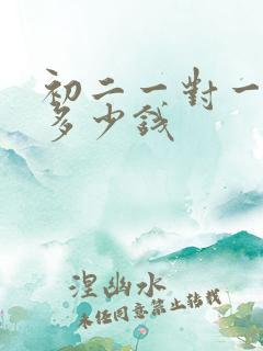 初二一对一辅导多少钱