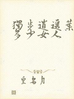 独步逍遥叶宇有多少女人