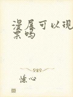 漫展可以现场买票吗