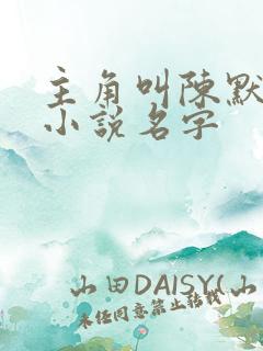 主角叫陈默官场小说名字