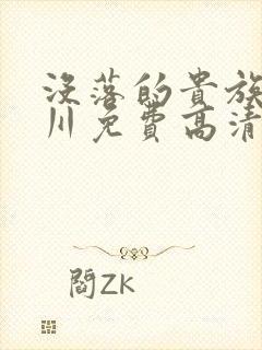 没落的贵族琉璃川免费高清全集