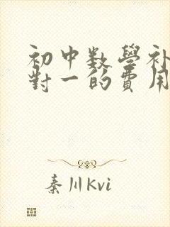 初中数学补课一对一的费用是多少