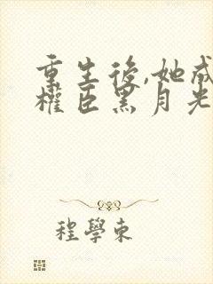 重生后,她成了权臣黑月光原著