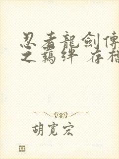 忍者龙剑传 怒之羁绊 存档