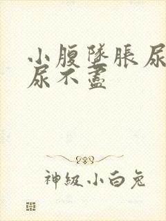 小腹坠胀尿无力尿不尽