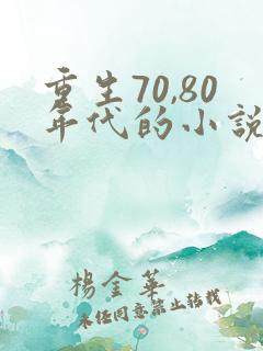 重生70,80年代的小说