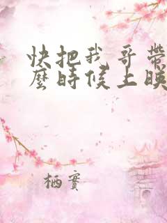 快把我哥带走什么时候上映