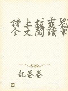 错上校霸刘凌然全文阅读笔趣阁