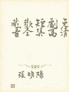 藏欢短剧免费观看全集高清