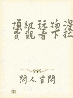 顶级玩物漫画免费观看下拉式六