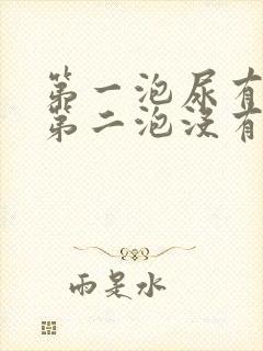 第一泡尿有泡沫第二泡没有