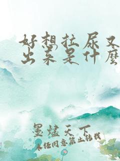 好想拉尿又拉不出来是什么原因