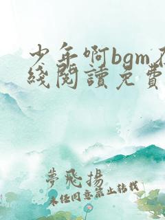 少年啊bgm在线阅读免费全文小说
